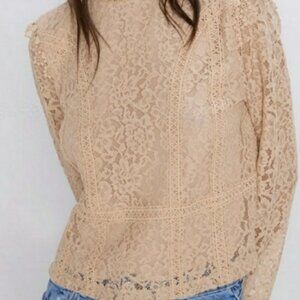 Zara Women's | Lace Coquette Girl Dream Top Medium